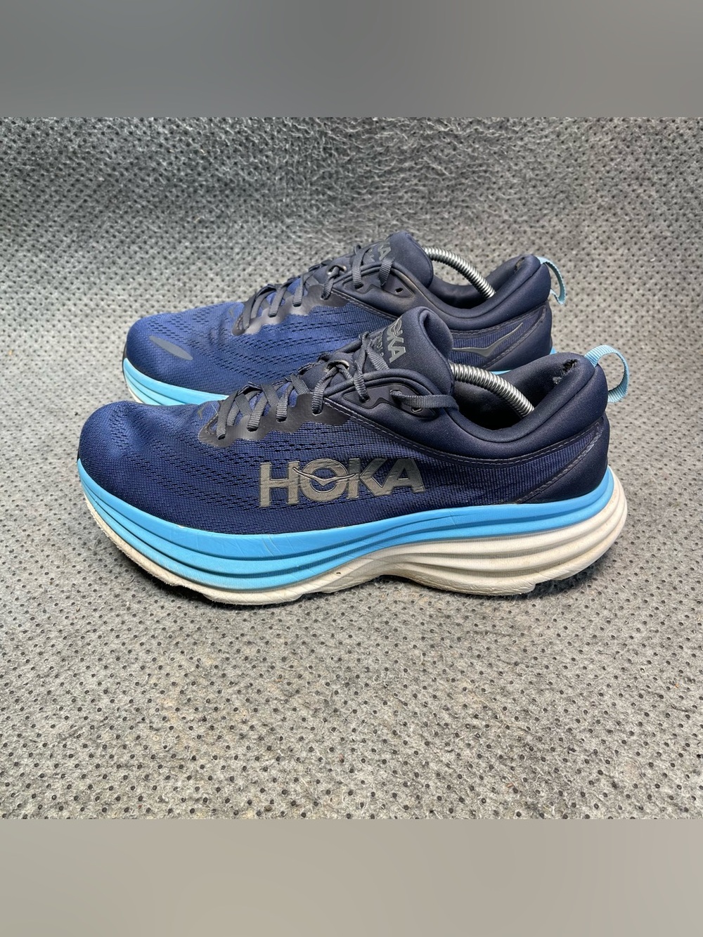 Hoka One One Bondi 8 Blue Running Shoes Size 11.5 Men’s